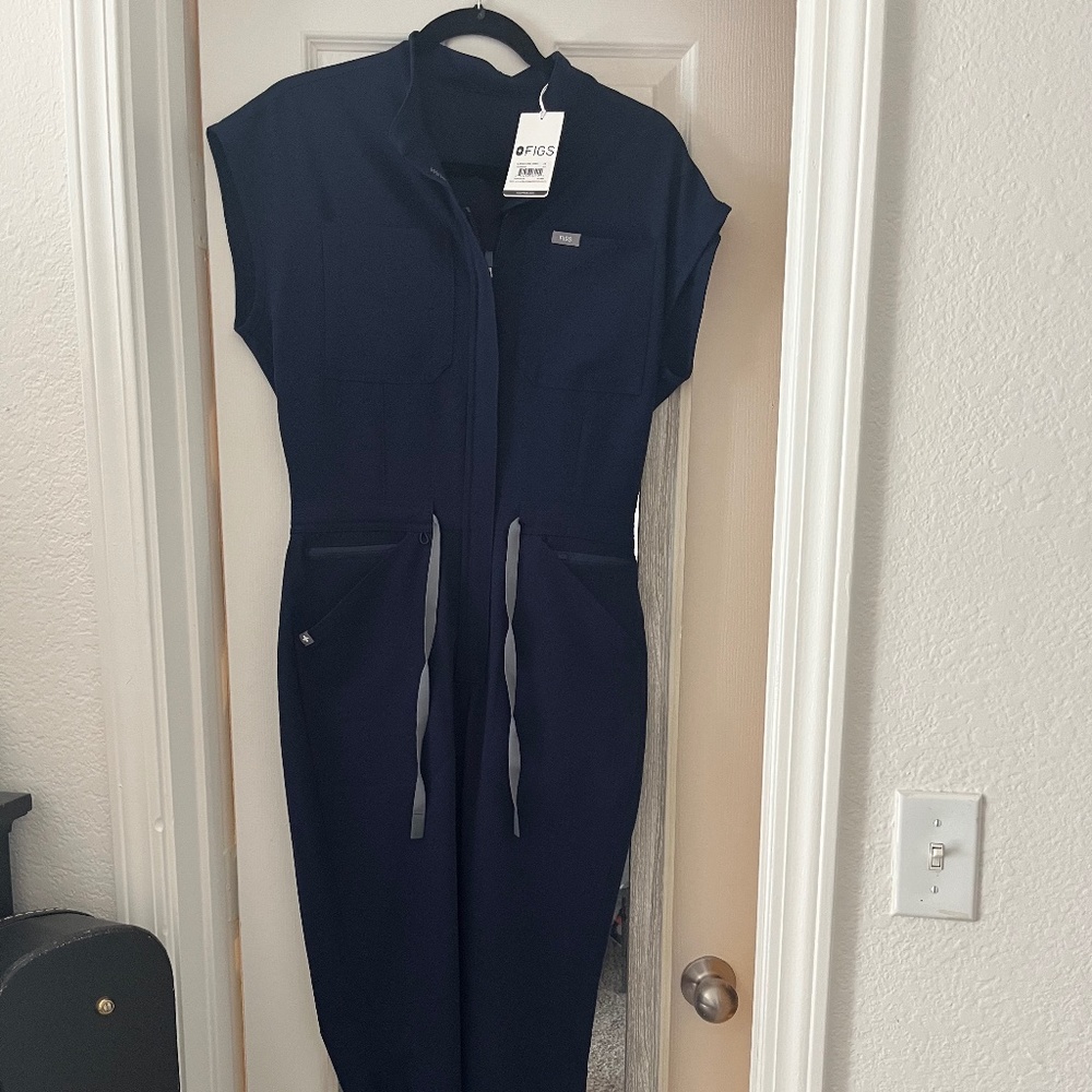 Figs Rafaela Navy Jumpsuit